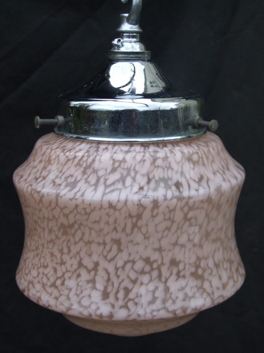 Art Deco Mottled Pink Ceiling light