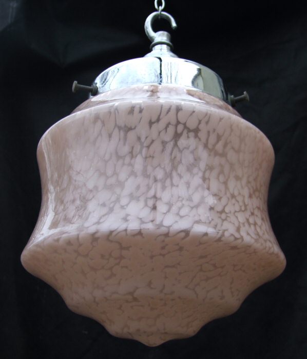 Art Deco Mottled Pink Ceiling light