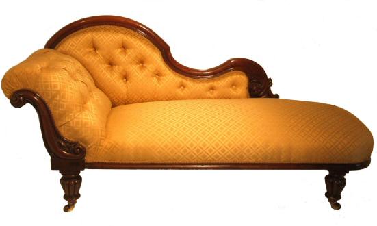 Early Victorian chaise longue