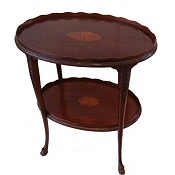 Edwardian inlaid etagere