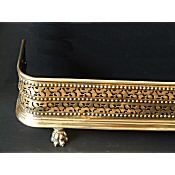Early Victorian brass fender