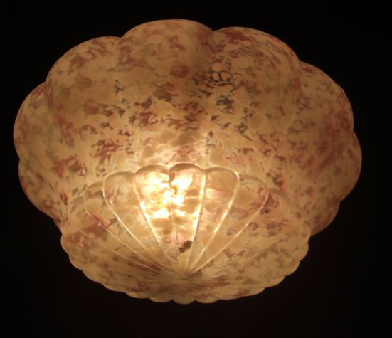 Stunning Pink Mottled Deco Lampshade