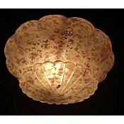 pink mottled deco shade