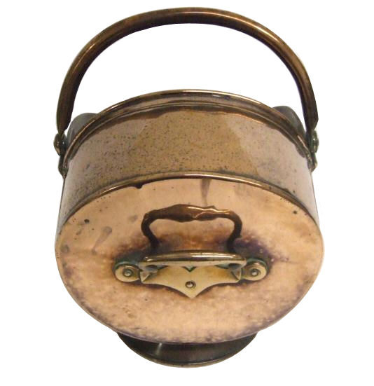 Georgian copper coal bin