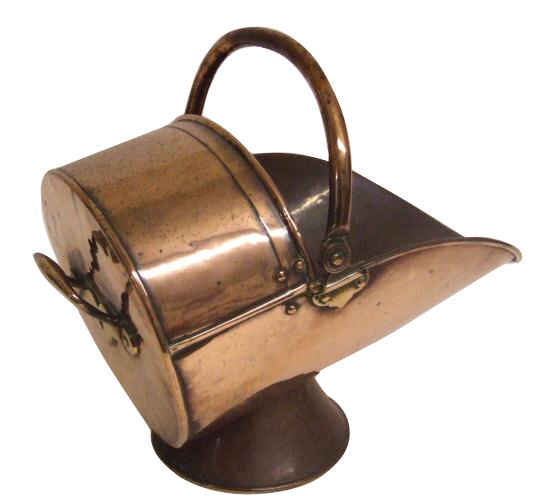 Georgian copper coal bin