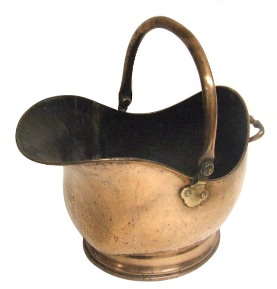 Georgian copper coal bin