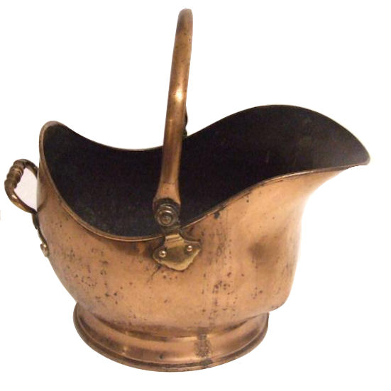 Georgian copper coal bin