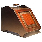 Edwardian mahogany coal bin