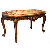 antique gilt stool