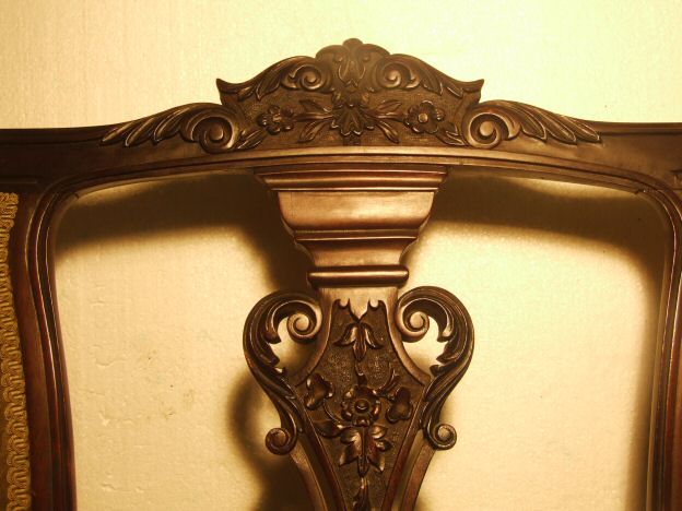 Late Victorian mahogany sofa