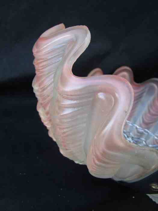 Pale Pink Art Deco Shell Ceiling Light