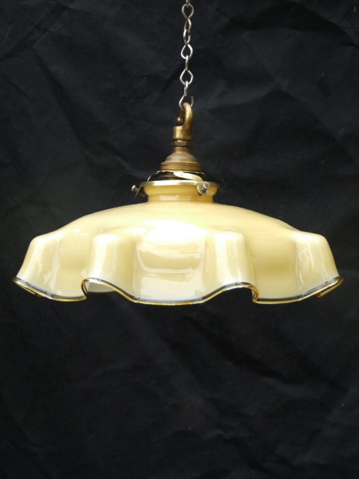 Beautiful Edwardian Butterscotch Coloured Light Shade