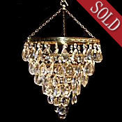 Large 6 Tier Almond Drop Edwardian Chandelier
