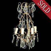 5 Arm "Cage" Chandelier 