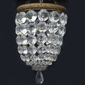 Pretty Edwardian petite purse style chandelier