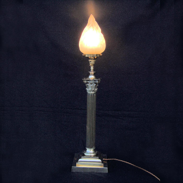 Victorian Corinthian Column Table Lamp