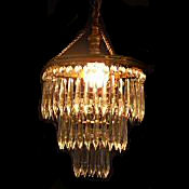 Antique 3 Tier Icicle Drop Chandelier