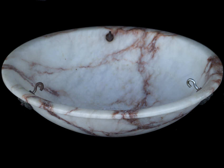 Edwardian Alabaster mottled Lampshade