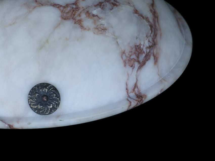 Edwardian Alabaster mottled Lampshade