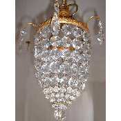 20th Century single bulb chandelier