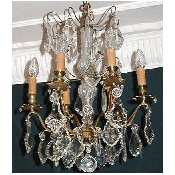 20th century 6 light chandelier