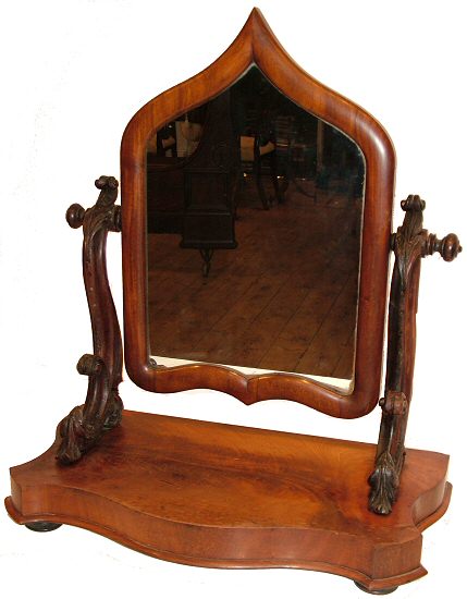 A Victorian Gothic influence swing toilet mirror
