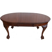 ball and claw Chippendale Revival Dining table