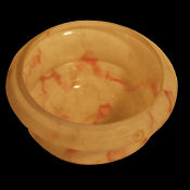 A Mottled Pink Deco Lampshade