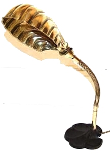 Antique brass desk lamp