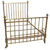 Antique brass bed