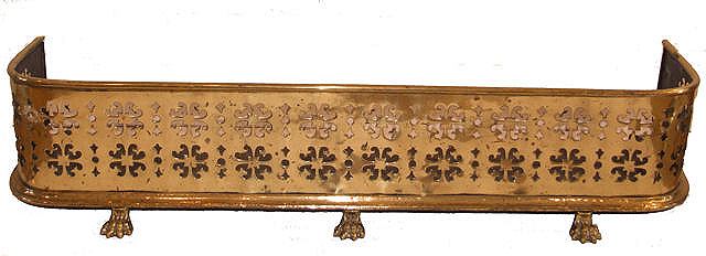 19th Century Regency brass fender