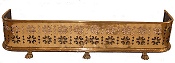 19th Century Regency brass fender