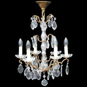 6 arm French Louis XV chandelier