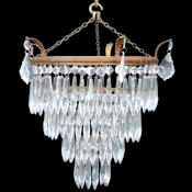 Edwardian Icicle drop Chandelier
