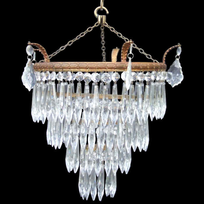 Edwardian Icicle drop chandelier