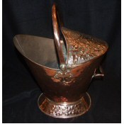 victorian copper coal skuttle