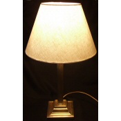 antique brass corinthium column table lamp