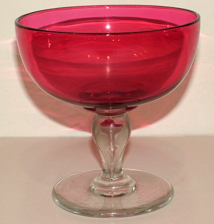 Antique Victorian Cranberry glass tarza