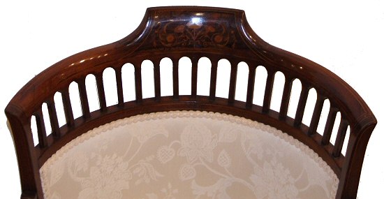 Inlaid antique chair