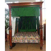 Antique four poster bed