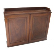 Edwardian mahogany inlaid wall cabinet