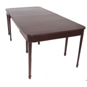 Edwardian mahogany dining table to seat 10