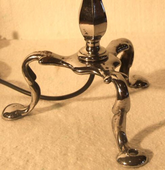 Edwardian chrome pullmans table lamp