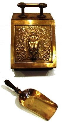 Victorian brass Coal Skuttle