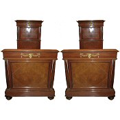 French Single Beds in the Empire style circa 1900