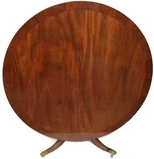 Impressive Regency Mahogany Circular Dining Table