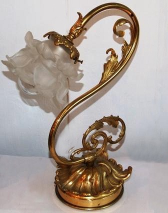Antique brass lamp