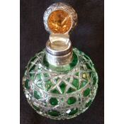Edwardian green scent bottle