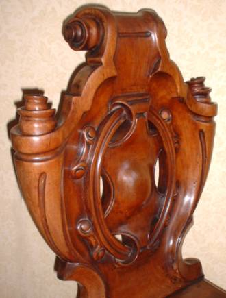 Victorian mahogany hallchair