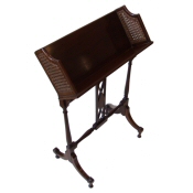 Edwardian mahogany sheraton style bookrest